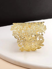 Stella Leaf Textured Cuff Bracelet - My Store