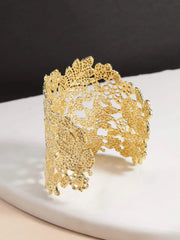 Stella Leaf Textured Cuff Bracelet - My Store