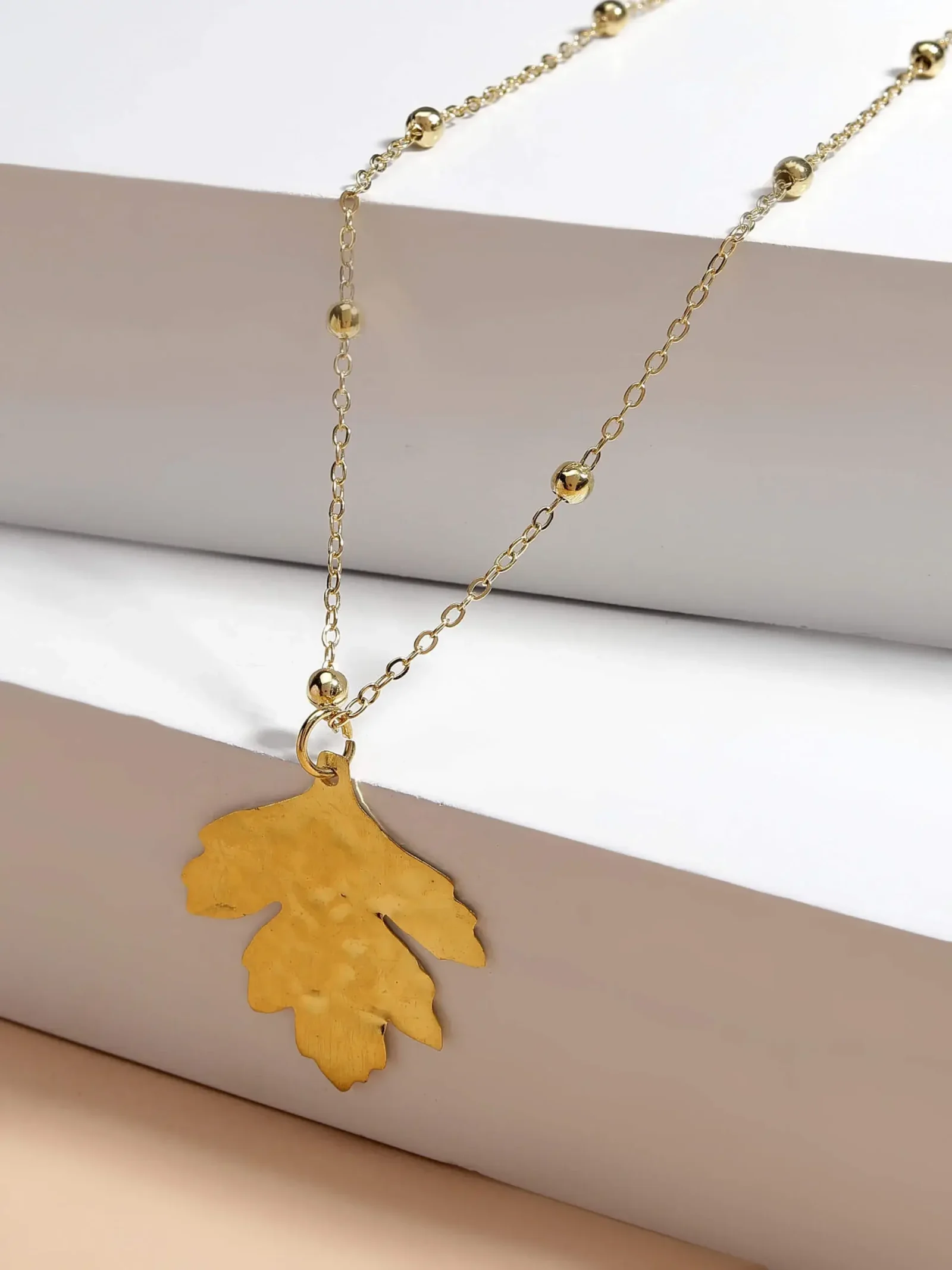 Maple Pendant Necklace