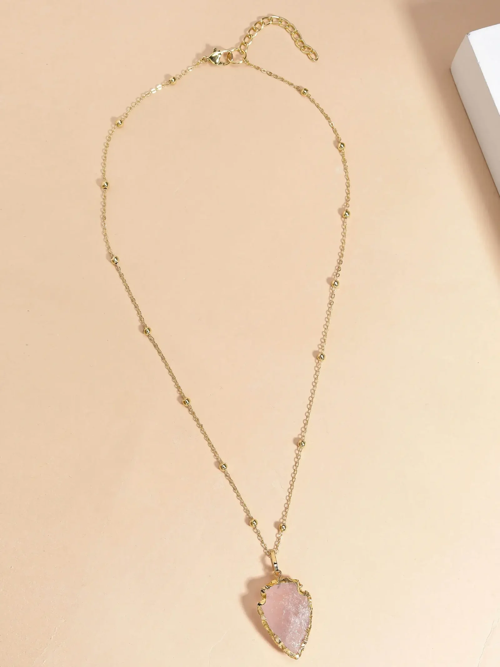 Rose Arrow Pendant Necklace